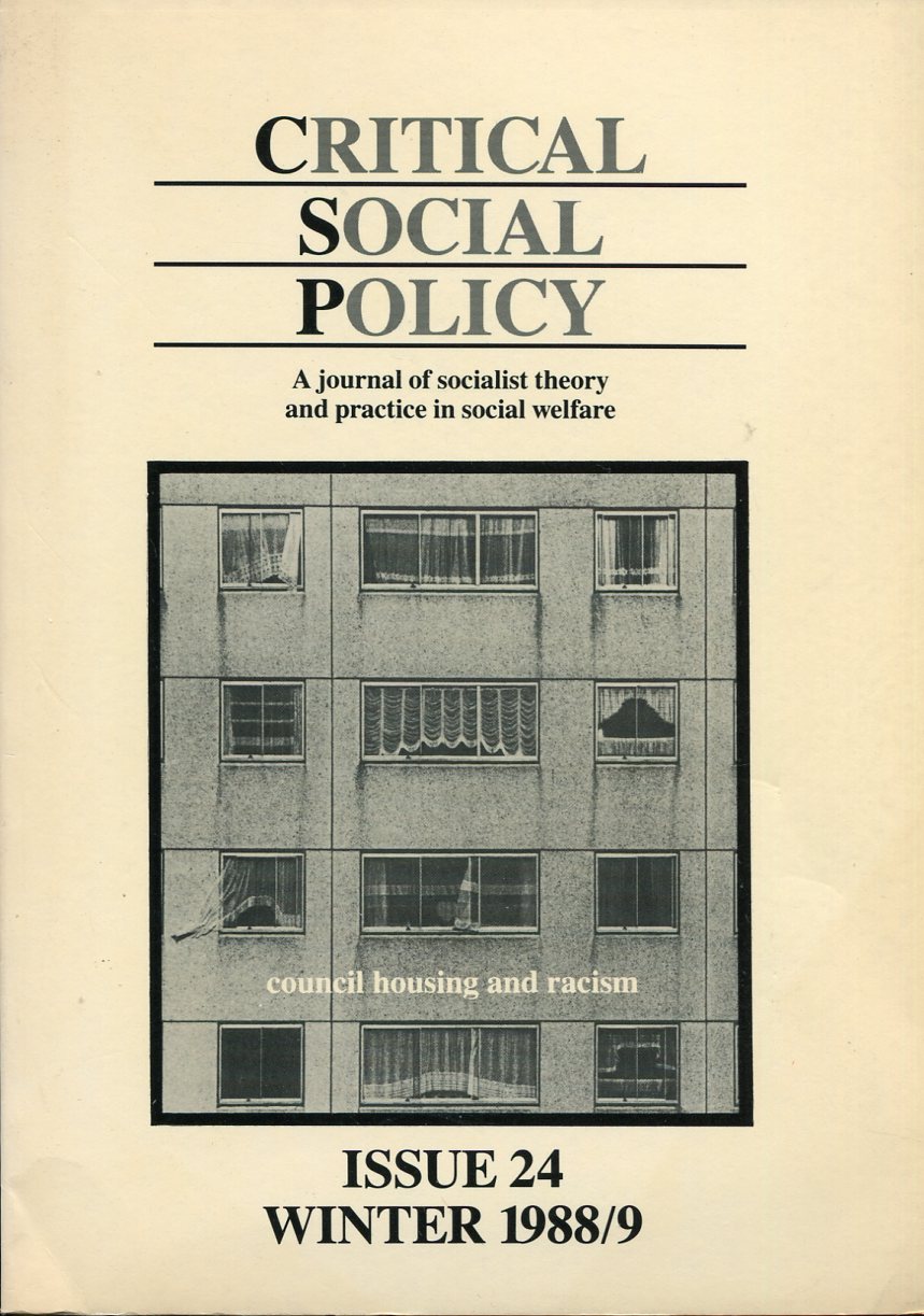 Critical Social Policy : Issue 24 - Winter 1988/89