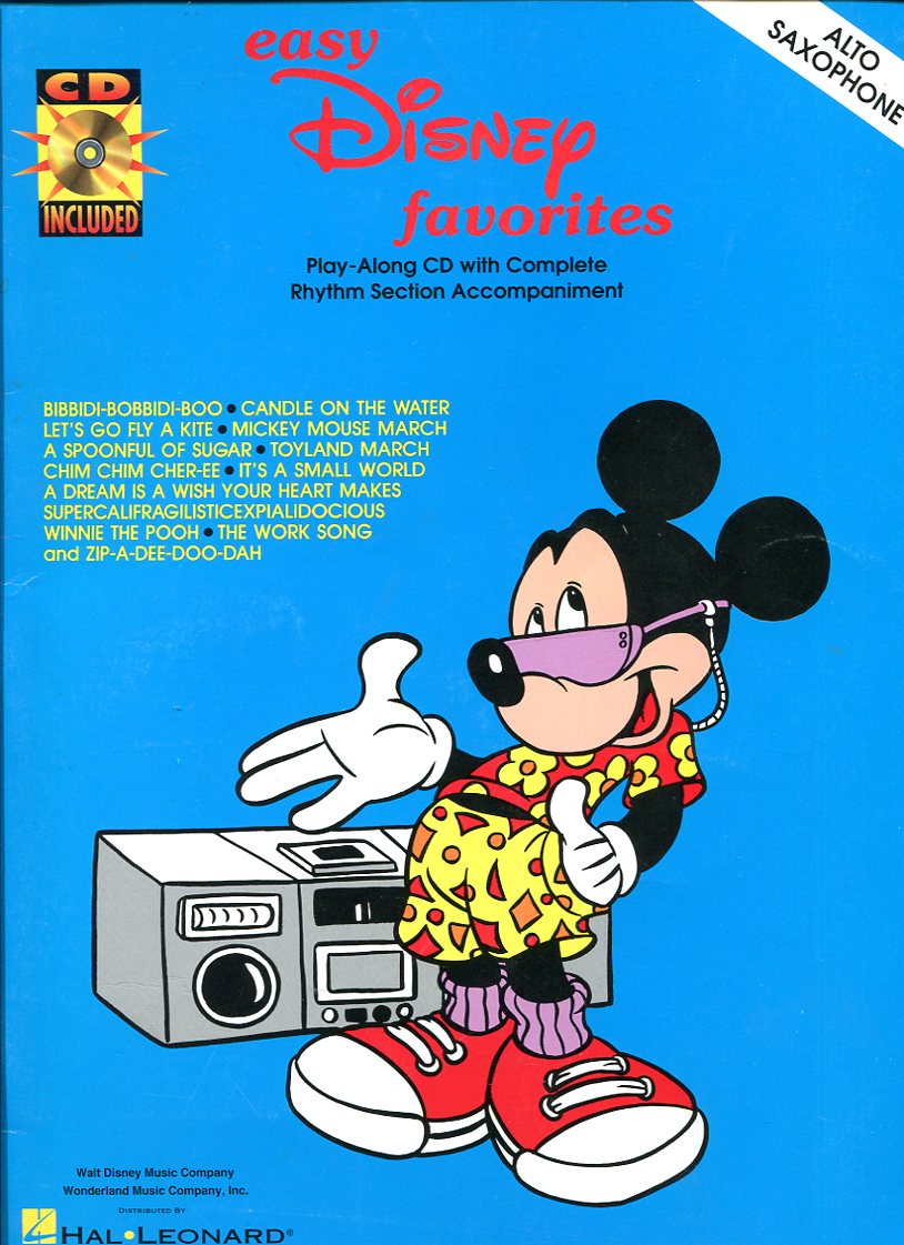 Easy Disney Favorites - Alto Saxophone Includes CD