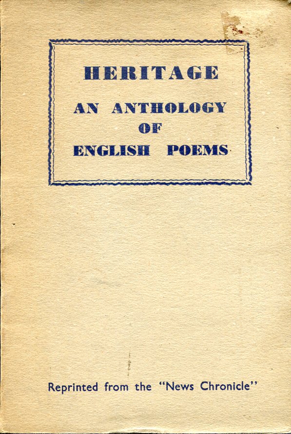 Heritage : An Anthology of English Poems
