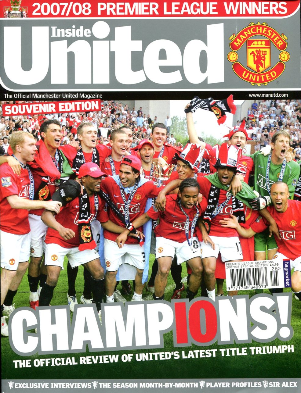 Inside United : Souvenir Edition : 2007/08 Premier League Winners