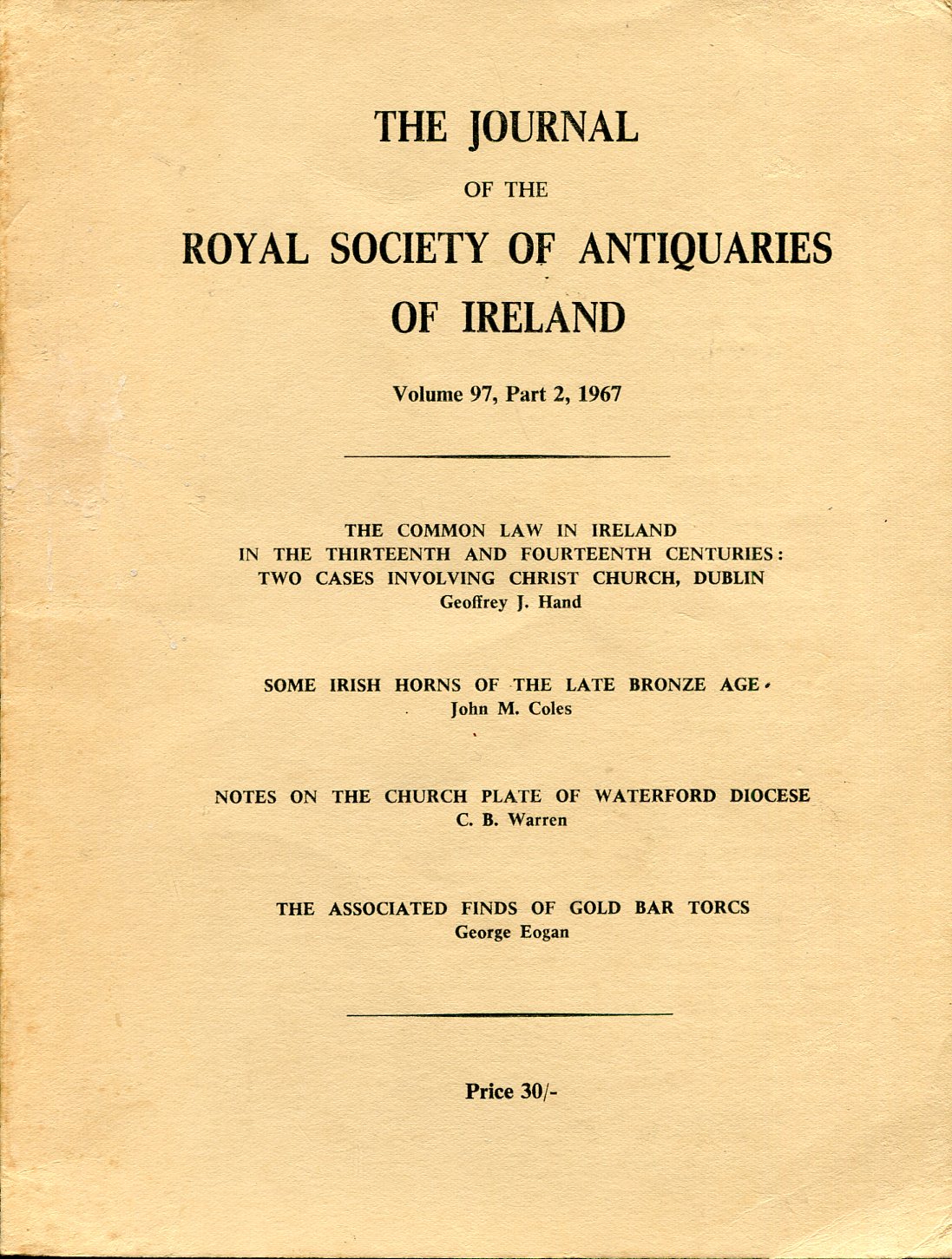 Journal of the Royal Society of Antiquaries of Ireland : …