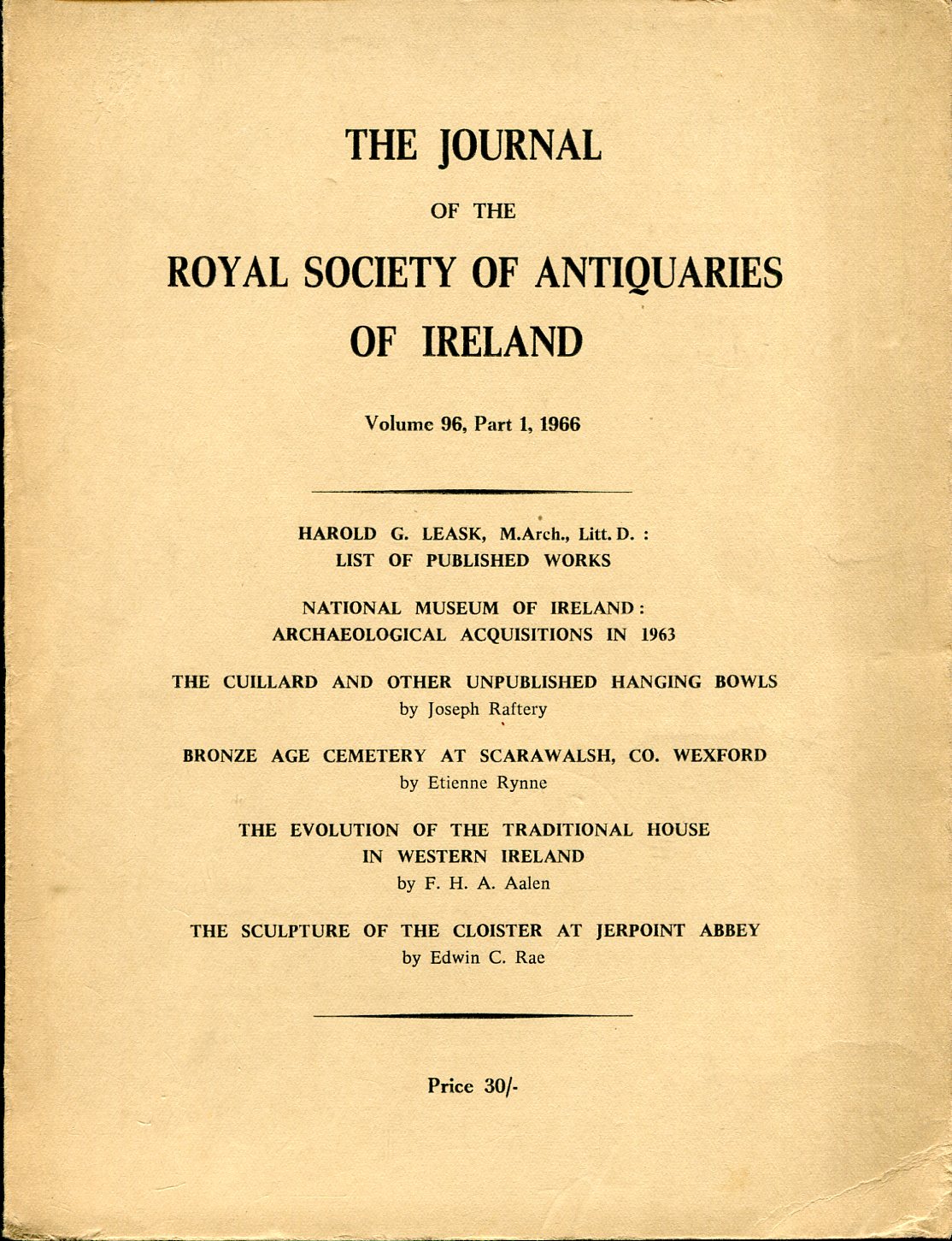 Journal of the Royal Society of Antiquaries of Ireland : …