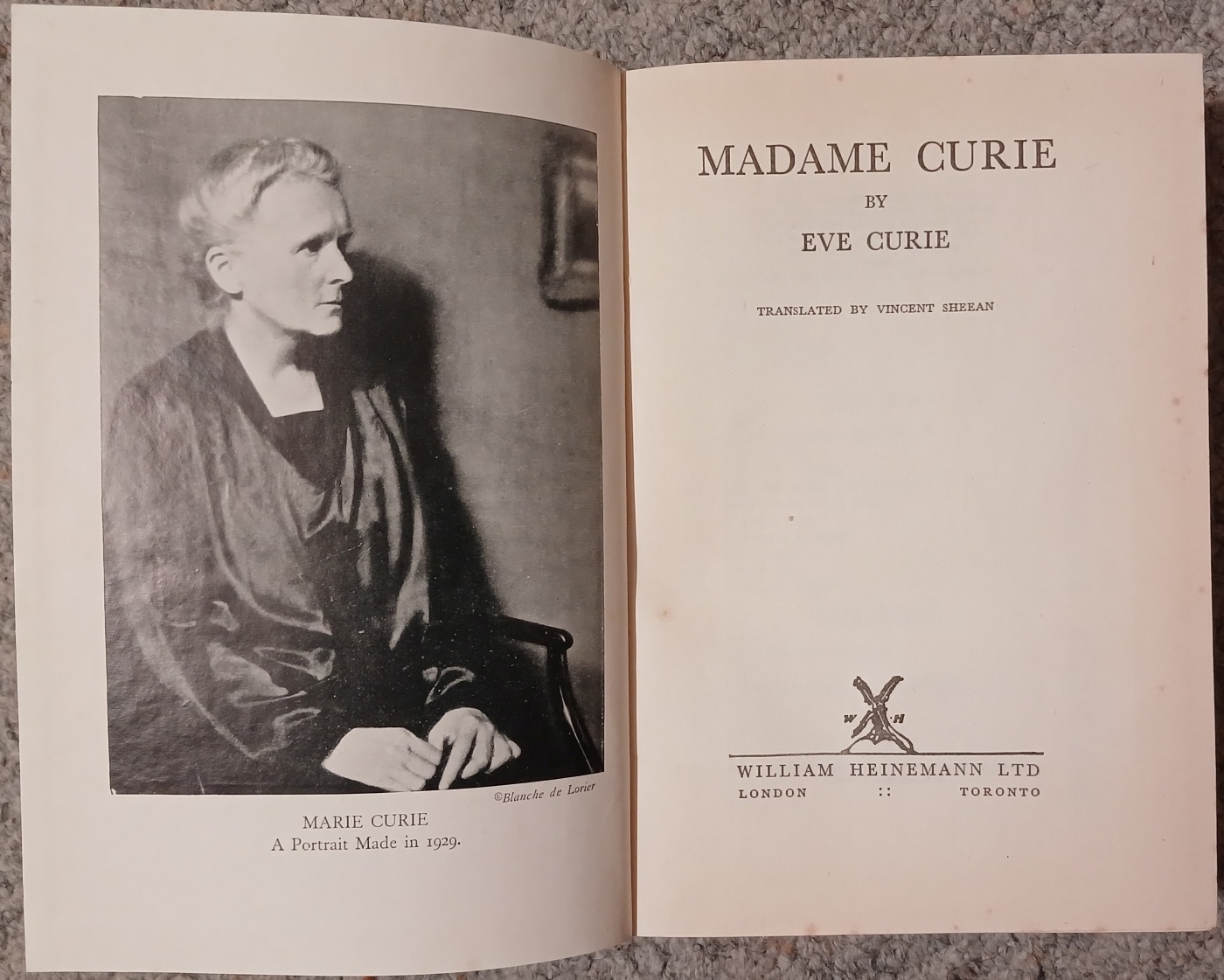 Madame Curie : The Great Biography : By Her Daughter
