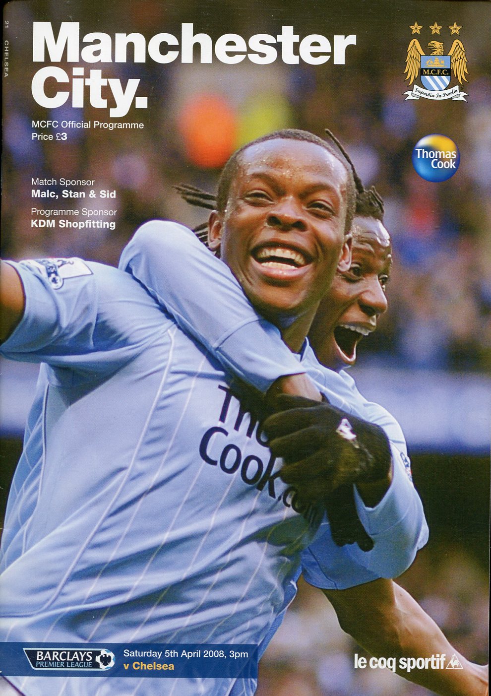Manchester City v Chelsea : April 5th 2008 : Official …