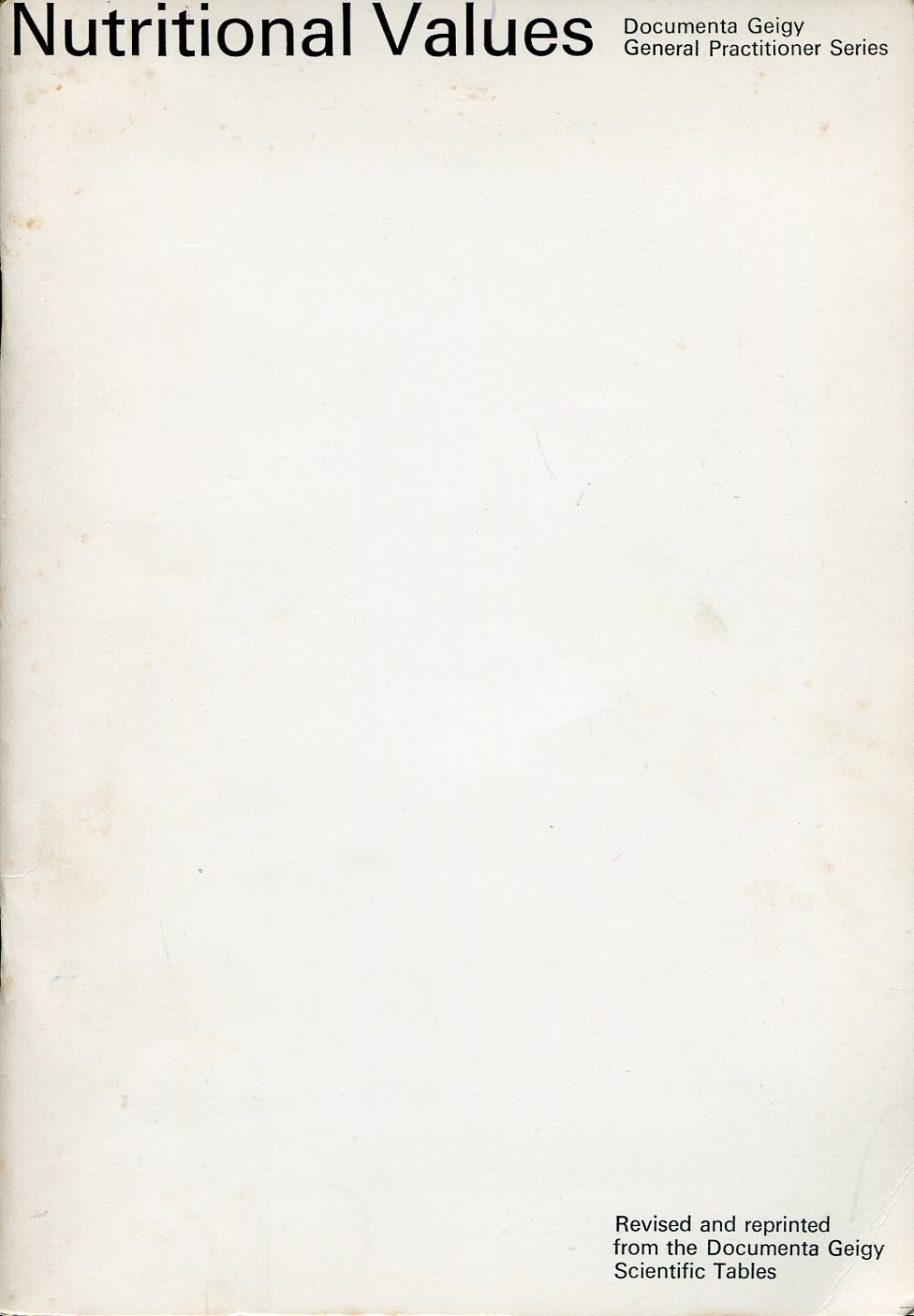 Nutritional Values