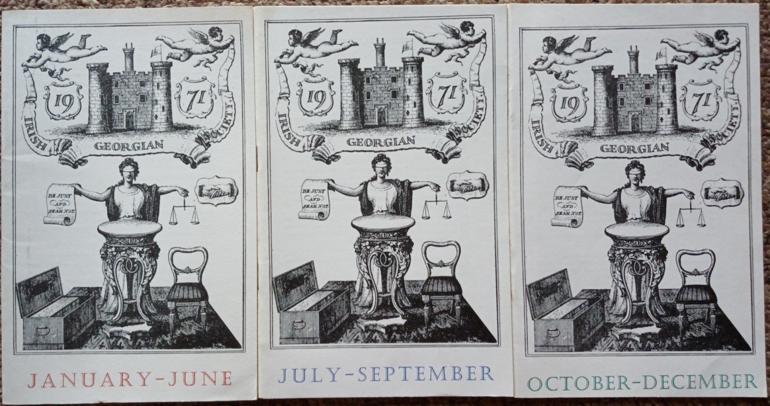 Quarterly Bulletin of the Irish Georgian Society 1971 (all year)