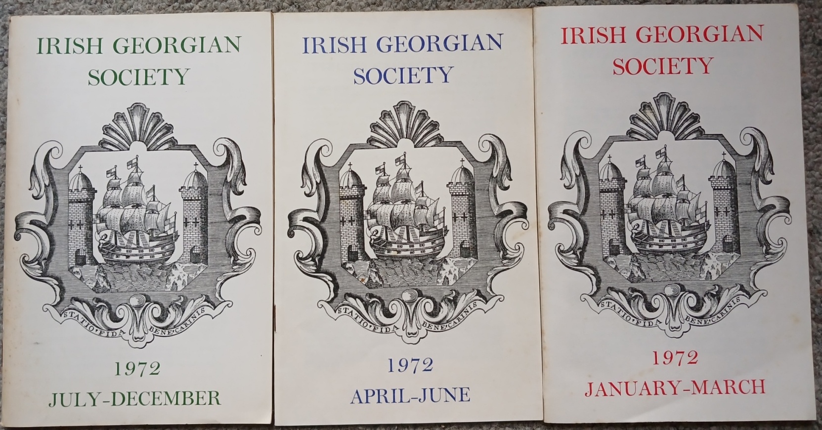 Quarterly Bulletin of the Irish Georgian Society 1972 (all year)