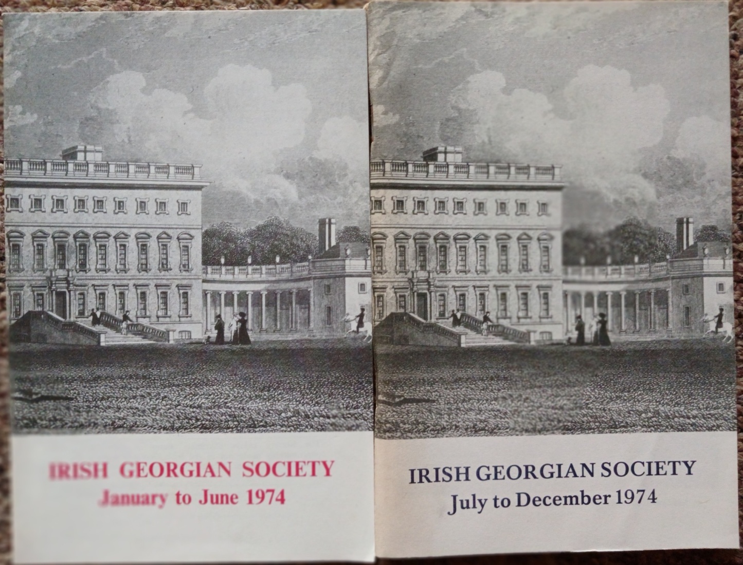 Quarterly Bulletin of the Irish Georgian Society 1974 (all year)