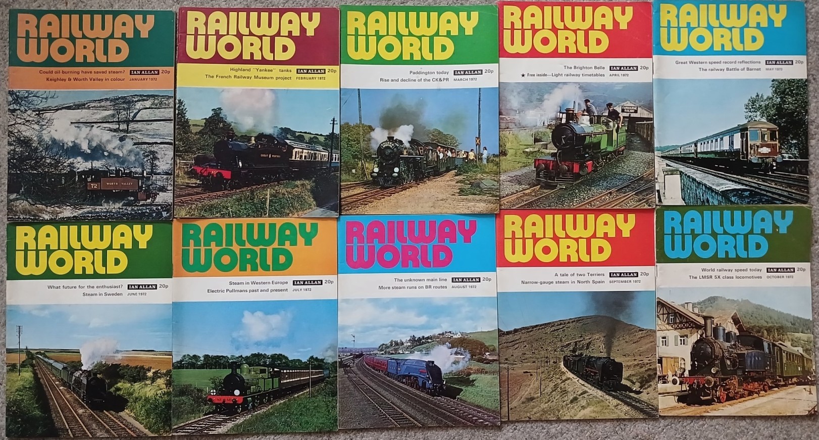 Railway World 1972 (January to October)