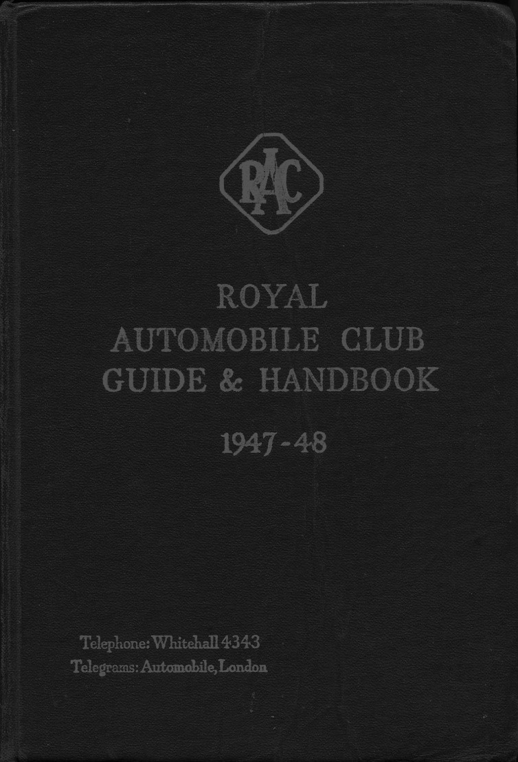 Royal Automobile Club Guide & Handbook 1947-48