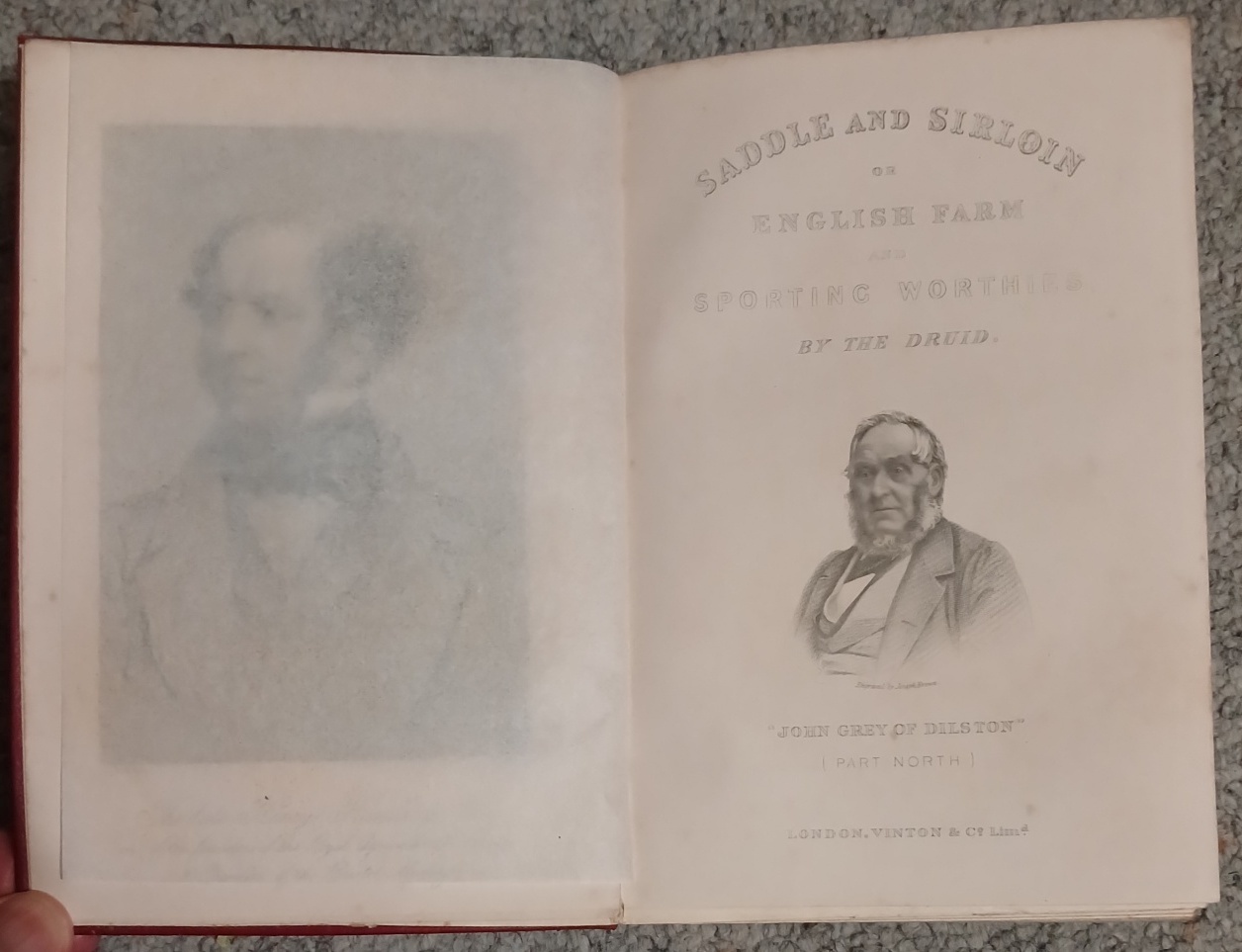 Saddle and Sirloin or English Farm and Sporting Worthies 'Red …