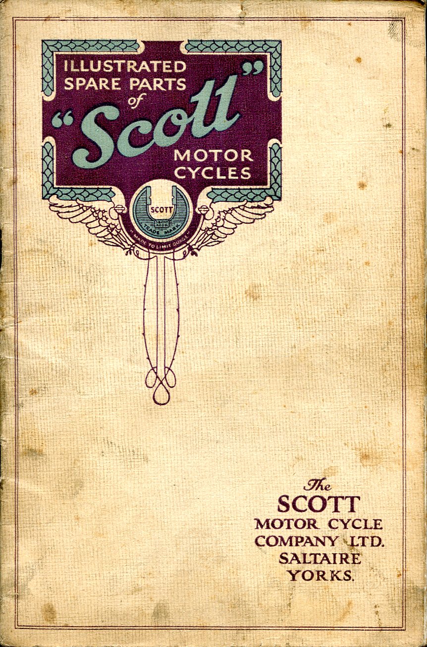 'Scott' Motor Cycle Illustrated Spare Parts