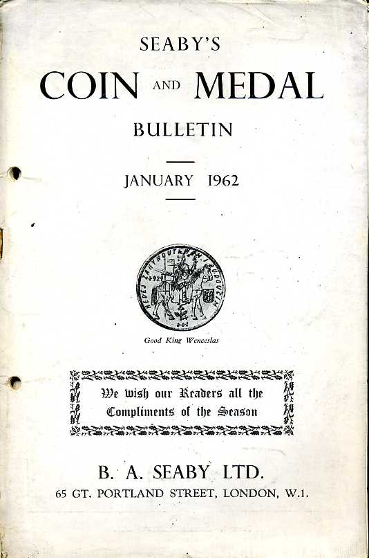 Seaby's Coin and Medal Bulletin : January 1962 - December …