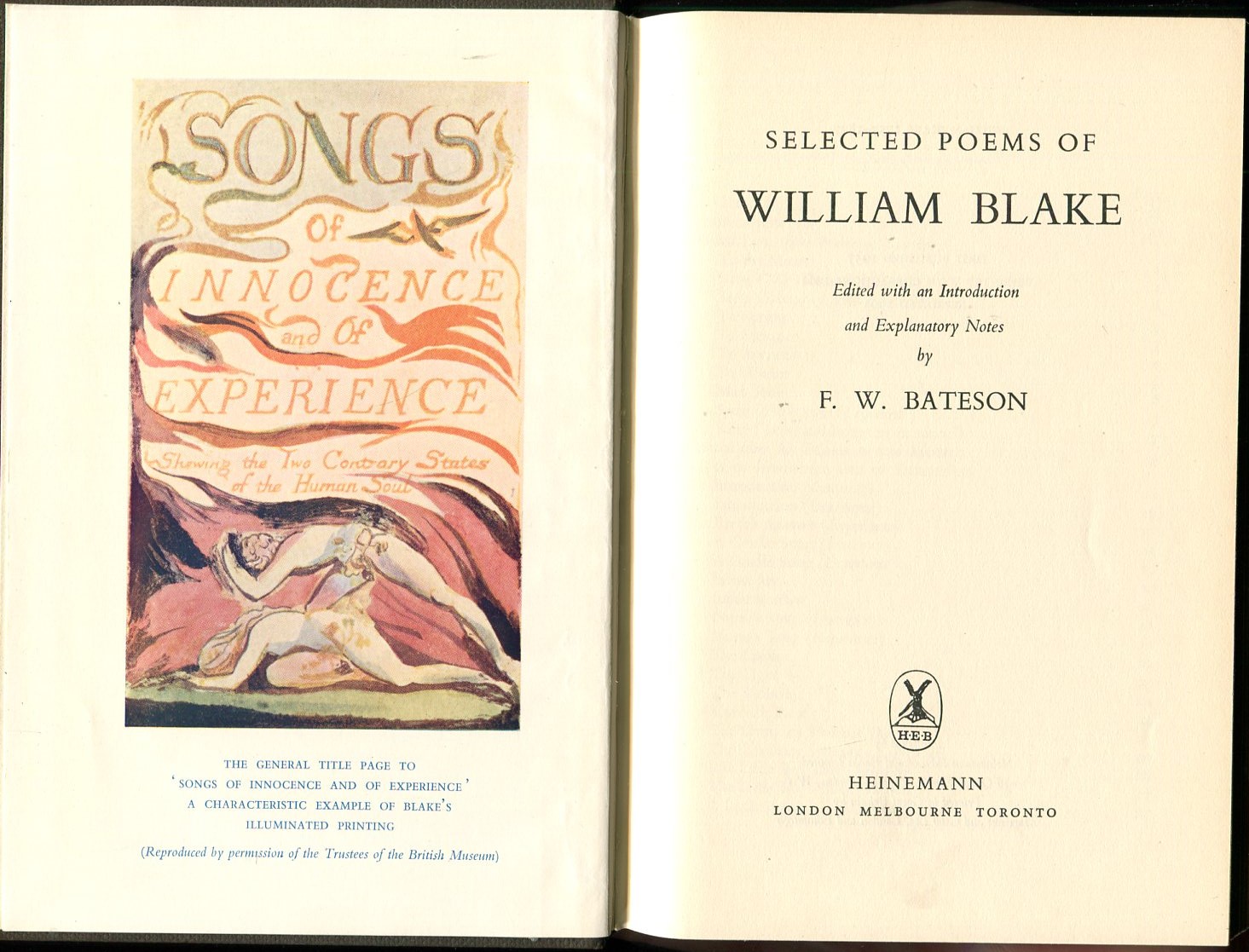 Selected Poems of William Blake