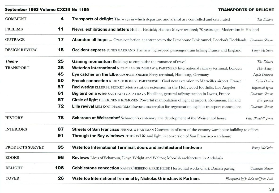 The Architectural Review No. 1159 September 1993