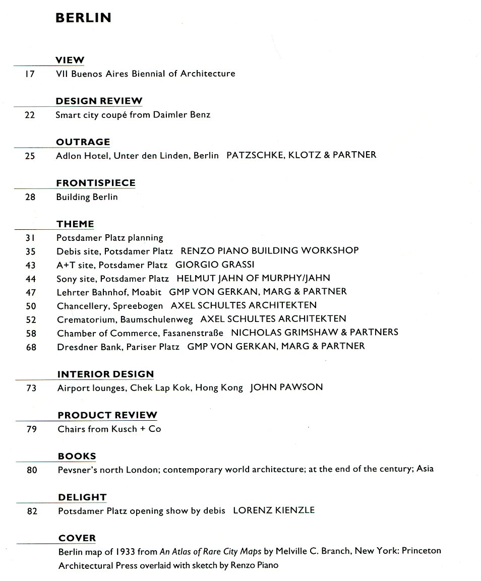 The Architectural Review No. 1223 January 1999