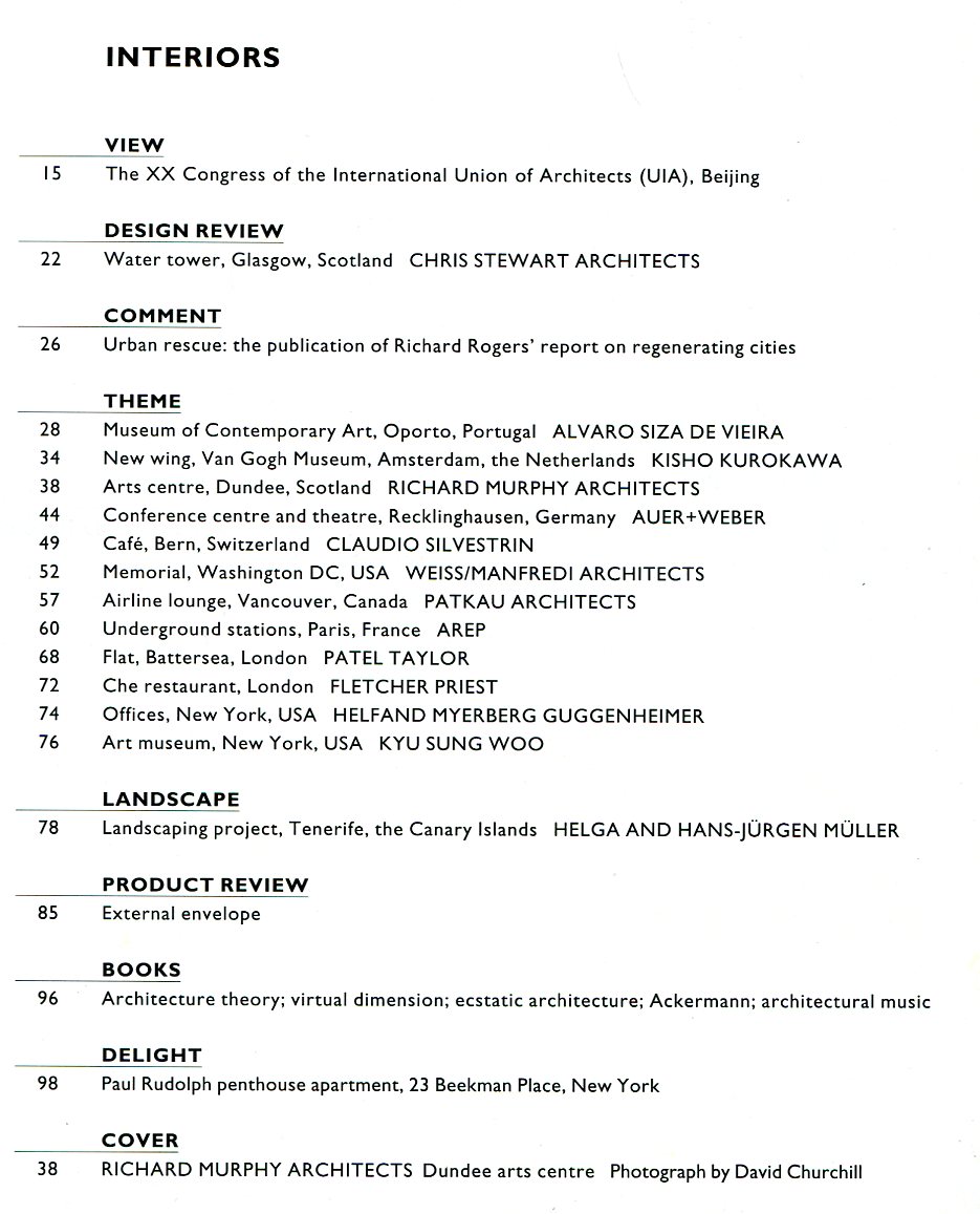 The Architectural Review No. 1230 August 1999