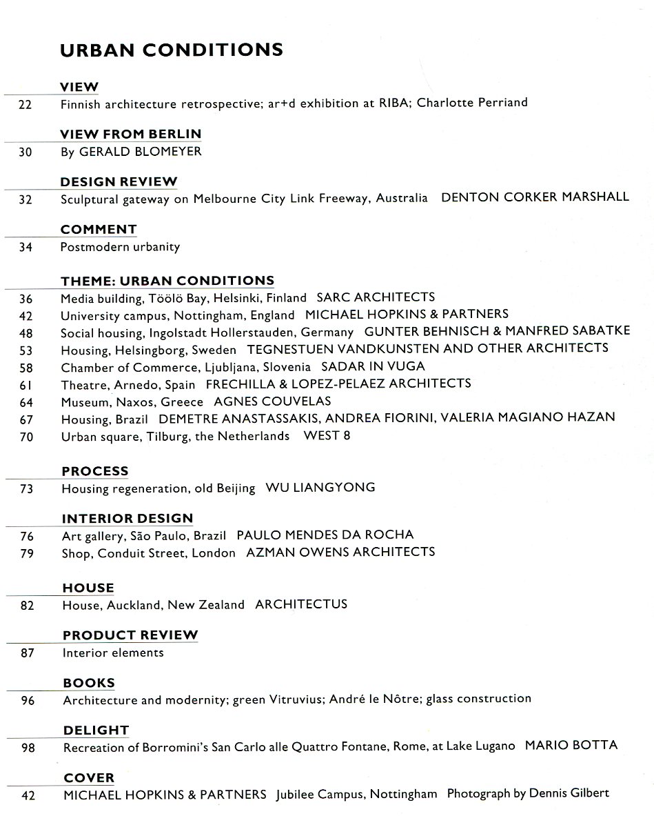 The Architectural Review No. 1236 February 2000