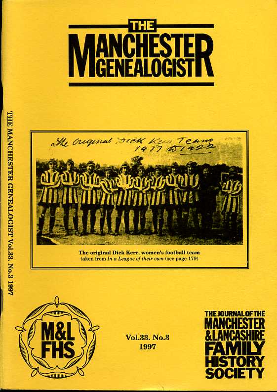 The Manchester Genealogist Vol 33 No 3