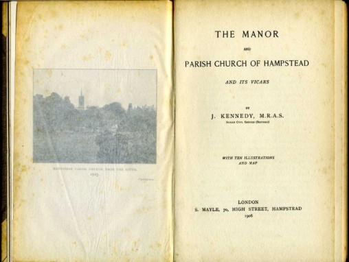 The Manor and Parish Church of Hampstead and Its Vicars