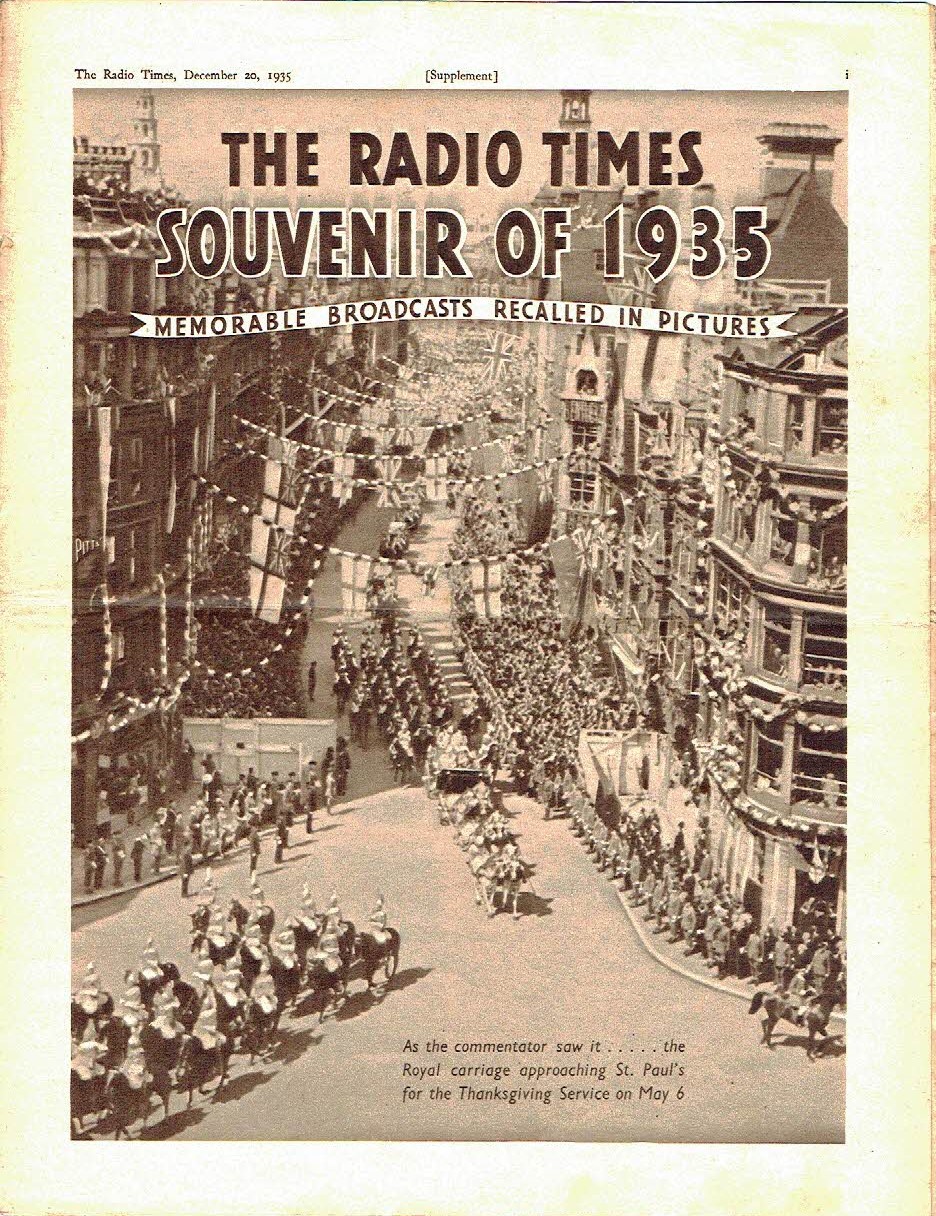 The Radio Times Souvenir of 1935 : Memorable Broadcasts Recalled …