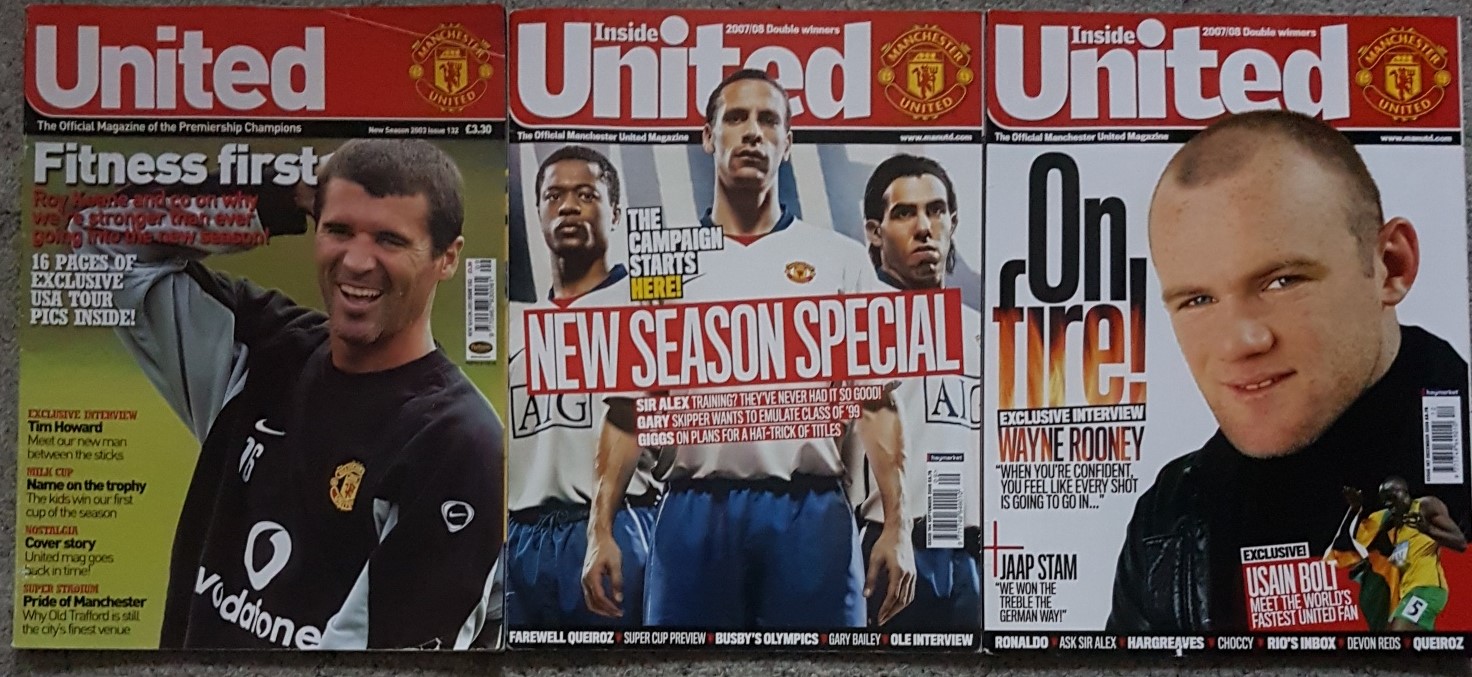 United : The Official Magazine of Manchester United (3 Vols …