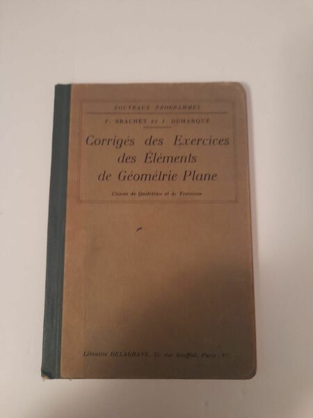 Corrigés des Exercices des Elements de Géométrie Plane Classes de …