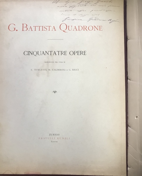 G. B. Quadrone, 53 opere