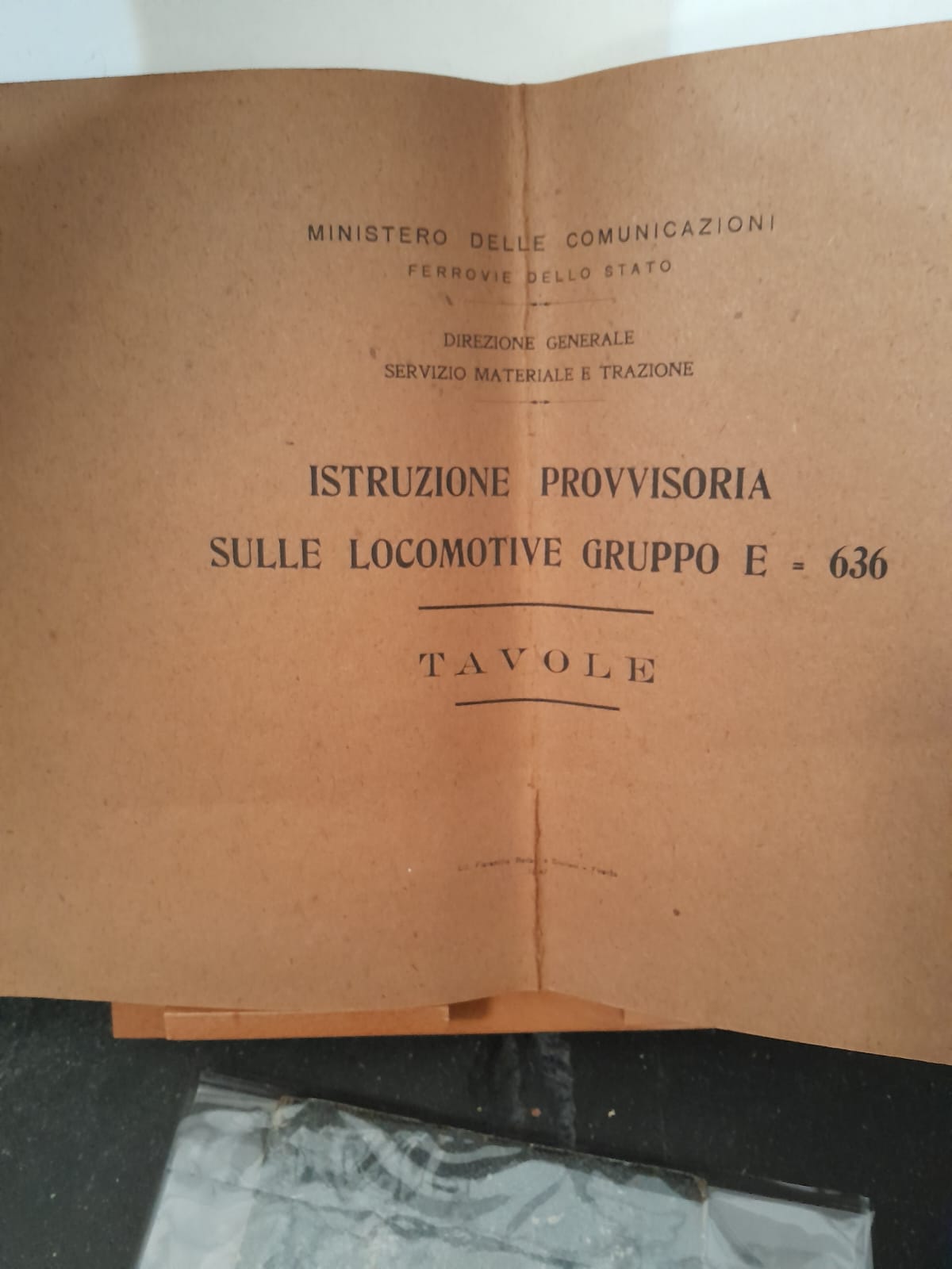 Istruzione provvisoria sulle locomotive gruppo E = 636
