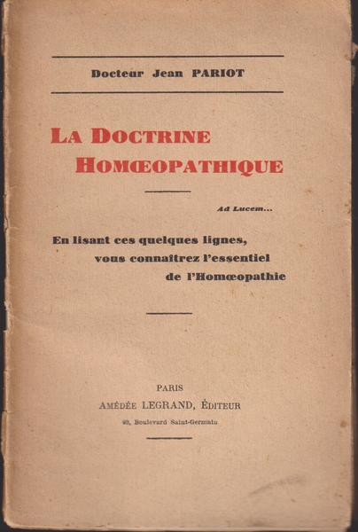 La doctrine homeopathique Conférence faite à Lille le 20 mars …