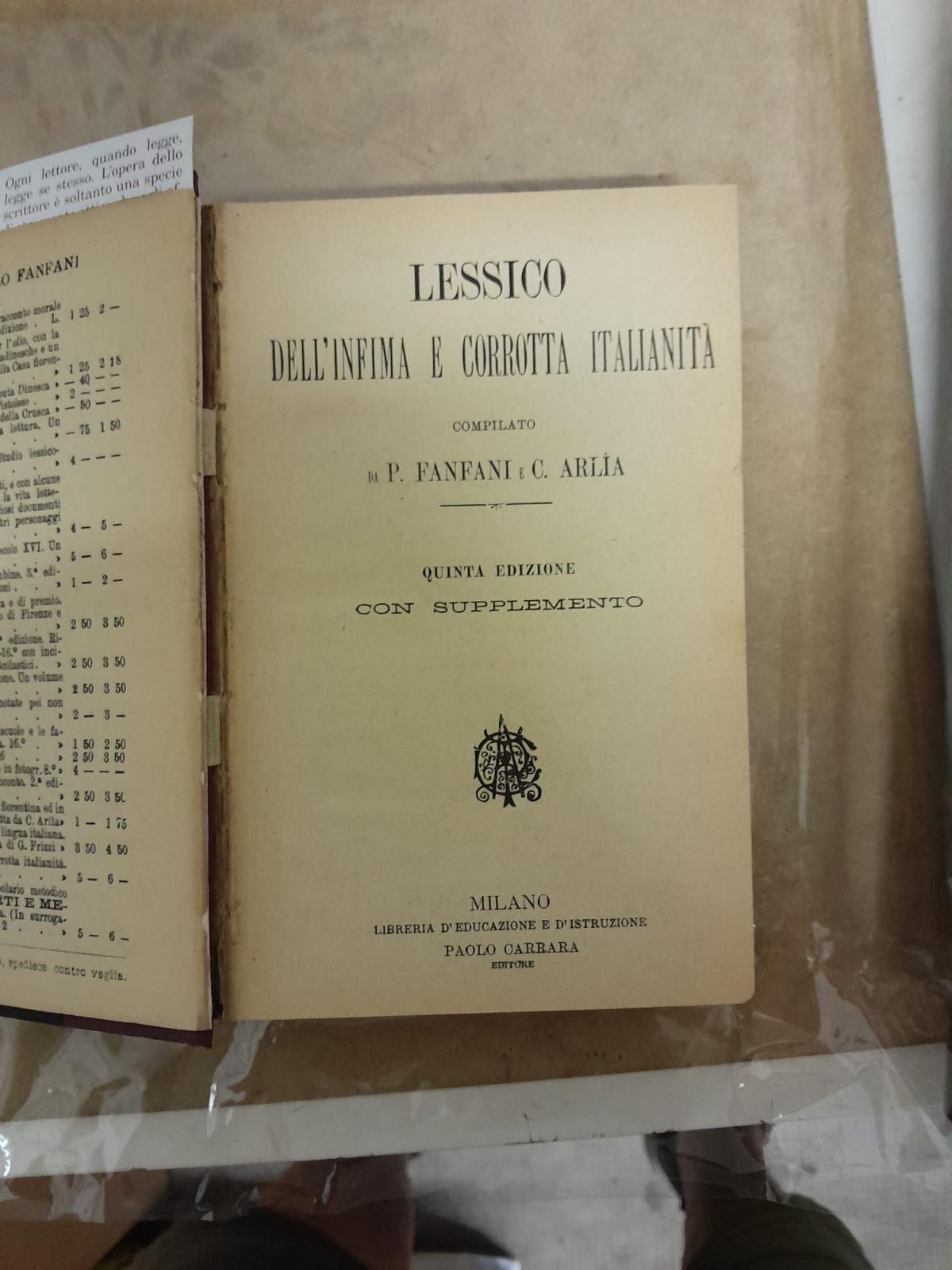 Lessico dell'infima e corrotta italianità