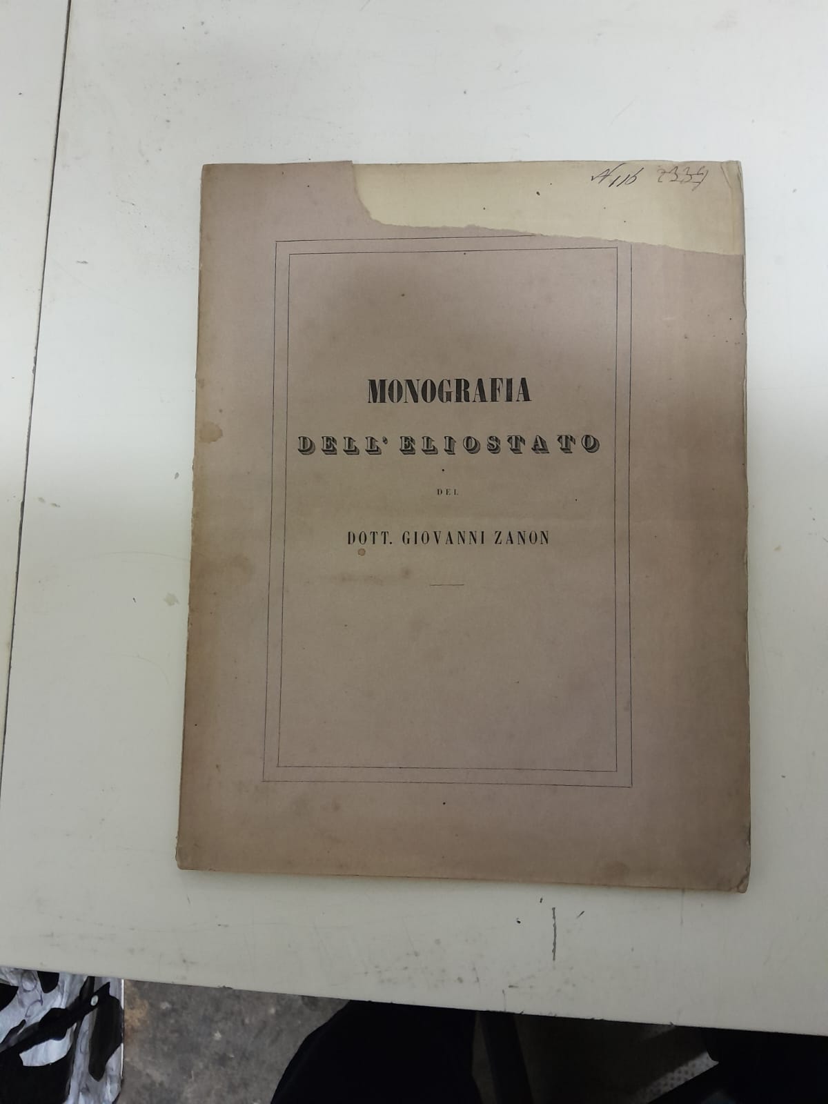 Monografia dell'eliostato