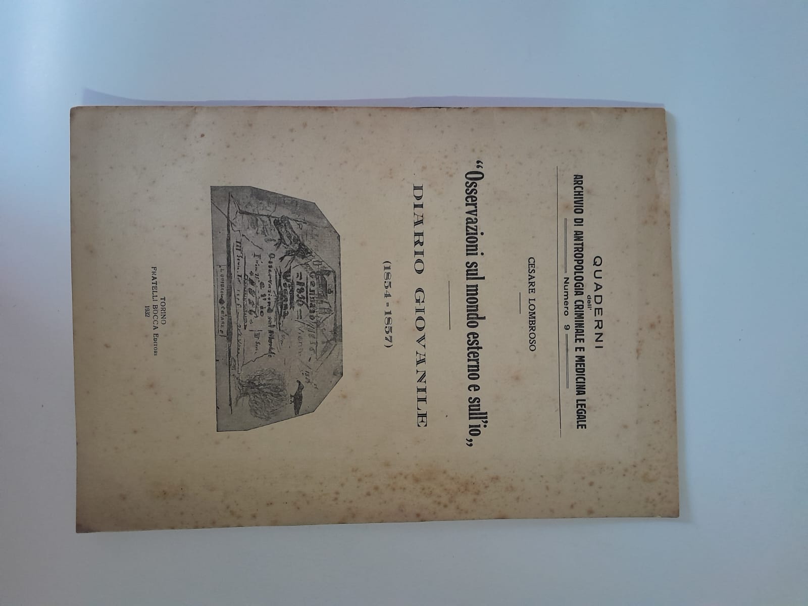 Osservazioni sul mondo esterno e sull'io (diario giovanile 1854-1857)