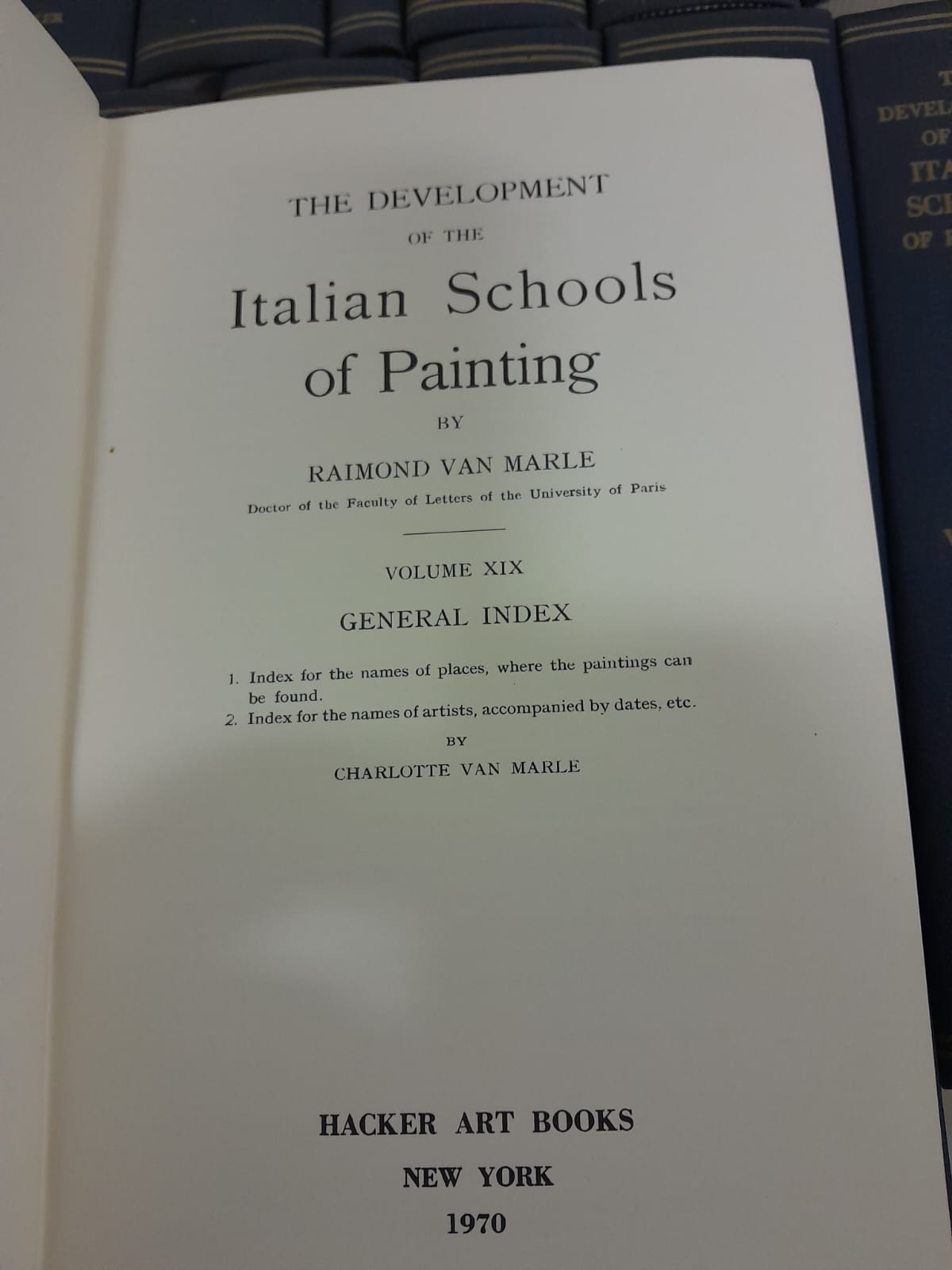 The development of the Italian Schools of Painting