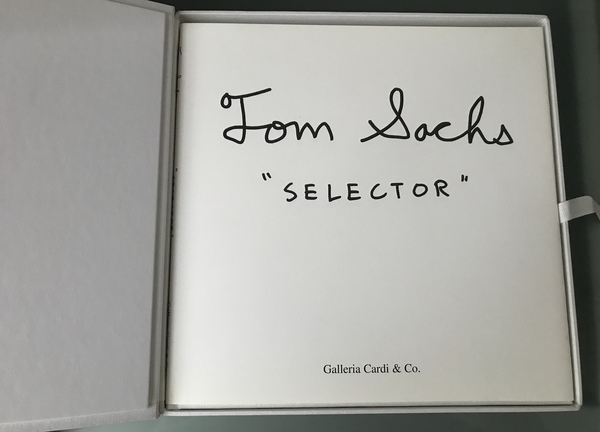 Tom Sachs, "Selector". Con disegno dell'artista!