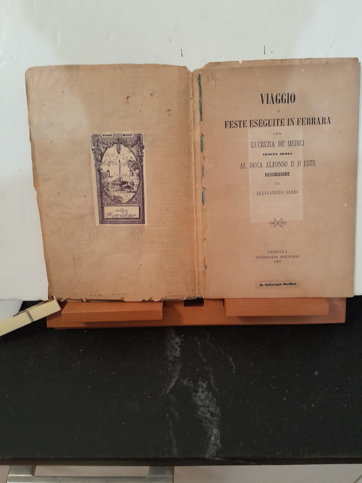 Viaggio e feste eseguite in Ferrara per Lucrezia de' Medici …