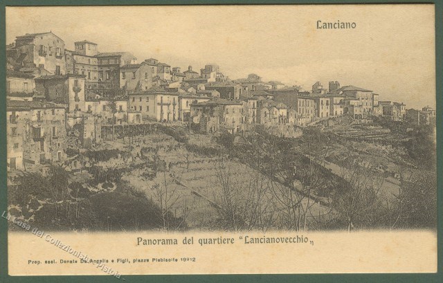 ABRUZZO. LANCIANO (Chieti). Panorama quartiere Lancianovecchio. Cartolina d&#39;epoca, non viaggiata, …