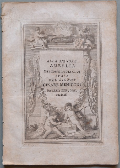 ALLA SIGNORA AURELIA DEI CONTI DEGLI ODDI SPOSA DEL SIGNOR …