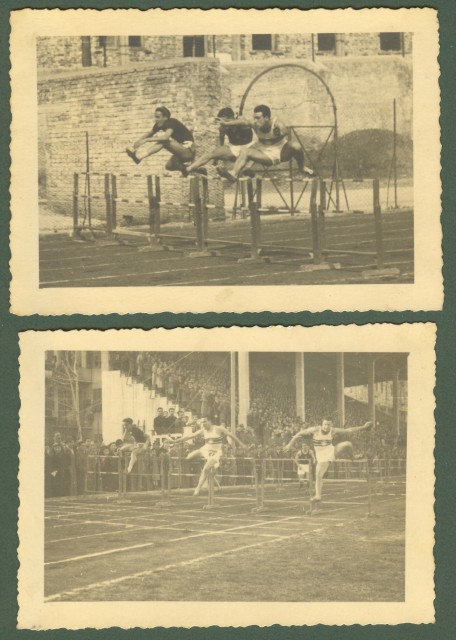 ANCONA. ATLETICA. Due fotogrsfie d&#39;epoca (mm 100x70 ciascuna). Campionati Universitario …