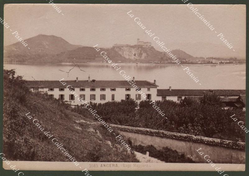 ANGERA, Lago Maggiore. Fotografia originale all&#39;albumina, circa 1880