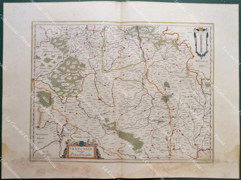 Anno 1662. Germania Germany Deutschland. FRANCONIA VULGO FRANCKEN LANDT.