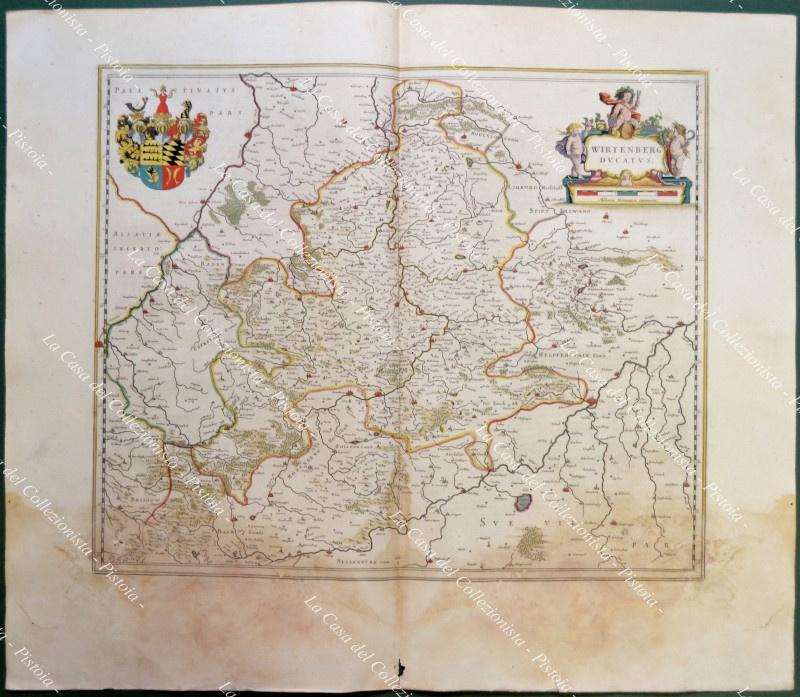 Anno 1662. Germania Germany Deutschland. WIRTENBERG DUCATUS.