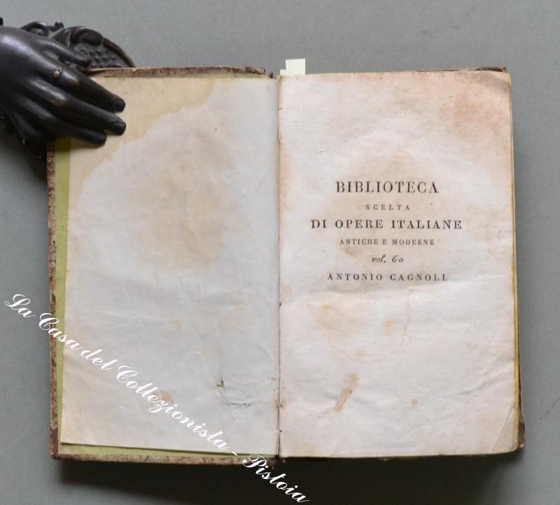 Astonomia. CAGNOLI ANTONIO. &quot;Notizie astronomiche adattate all&#39;uso comune&quot;. Milano, Silvestri, …