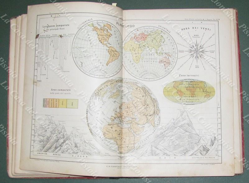 (Atlante) FRITZSCHE G.E. NUOVO ATLANTE GEOGRAFICO DI 24 CARTE. Ad …