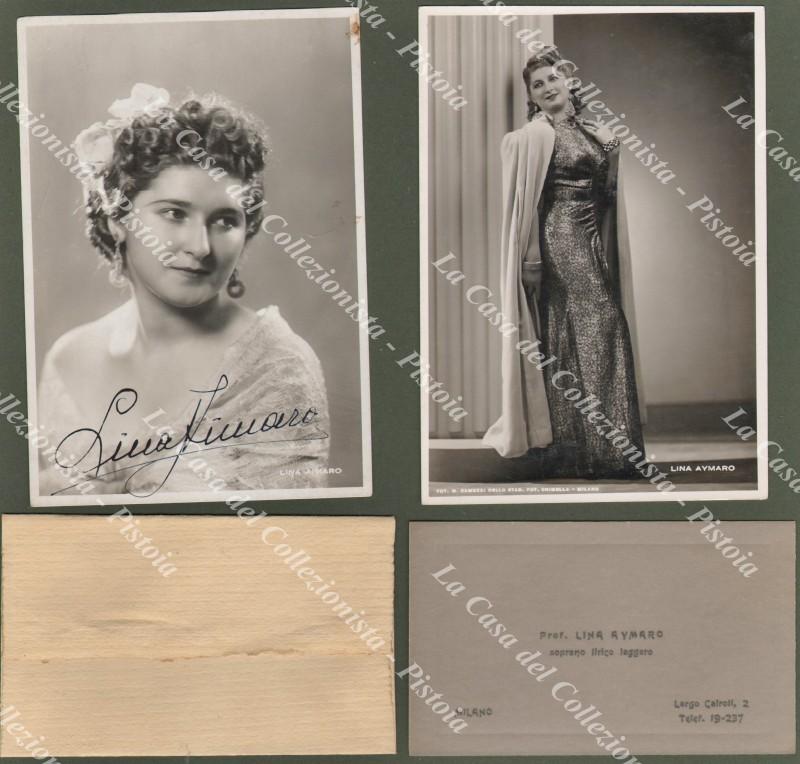 AYMARO LINA (Torino 1914 - Desenzano del Garda 2000). Cantante …