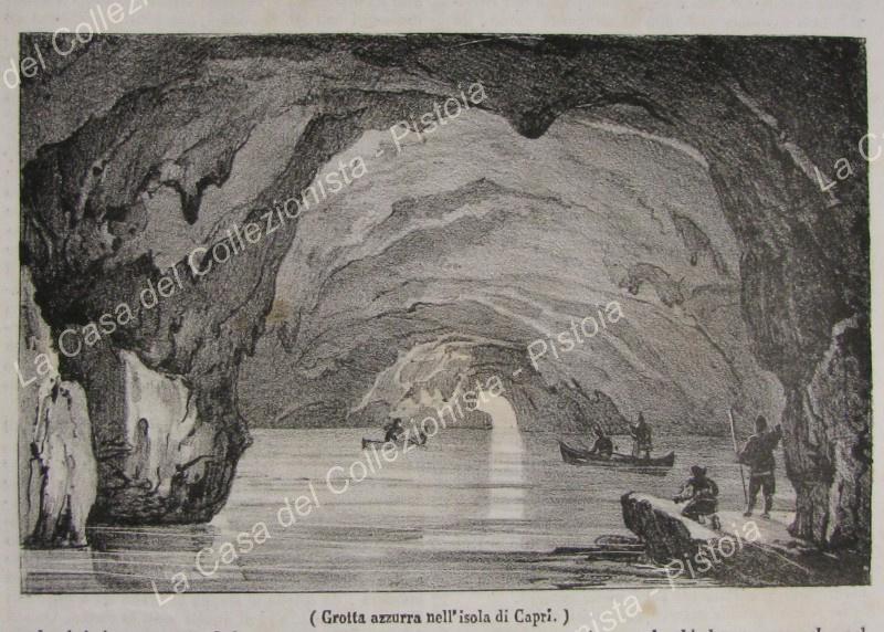 CAPRI. Grotta Azzurra. Poliorama Pittoresco 1837. Intero fascicolo