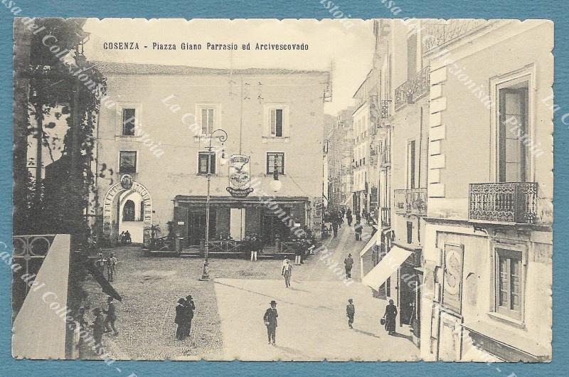 COSENZA. Piazza Giano. Cartolina d&#39;epoca inizio &#39;900