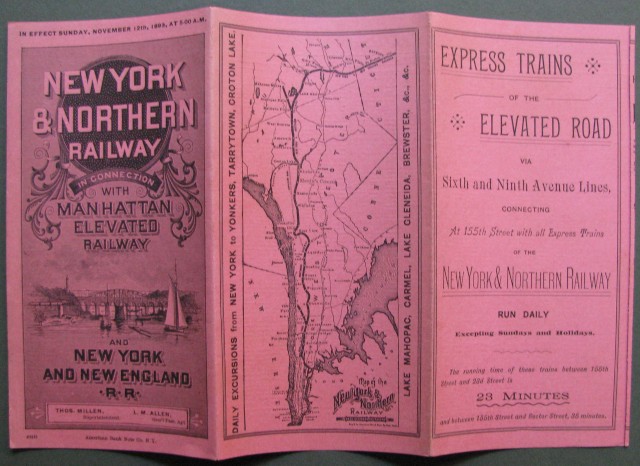 Ferrovia. Nord America. "New York &#38; Northern Railway"