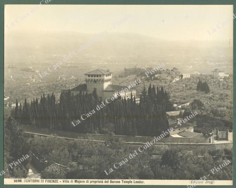 FIRENZE dintorni. Villa di Majano. Foto originale Brogi, circa 1920