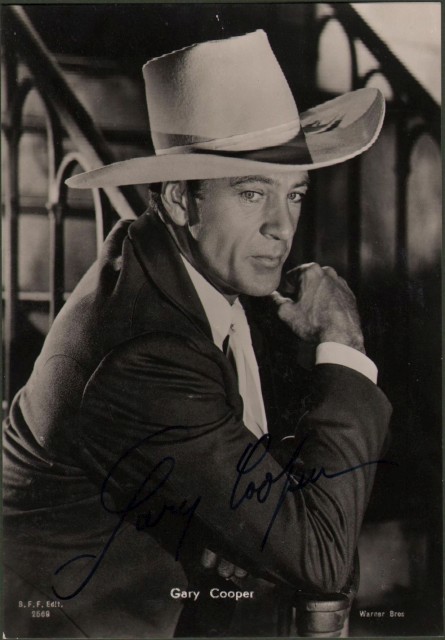 GARY COOPER pseudonimo di Frank Jhon C. (Elene N.T. 1901 …